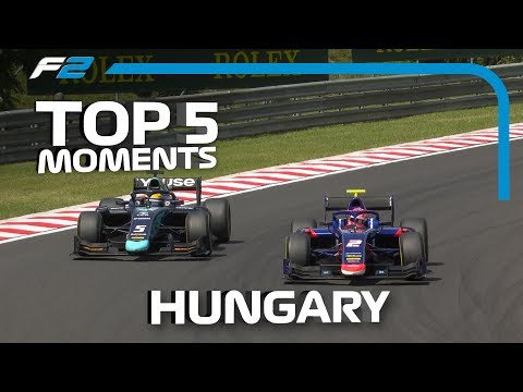 Top 5 Formula 2 Moments | 2019 Hungarian Grand Prix