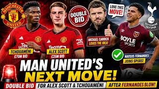 🚨 BREAKING: Man Utd Prepare DOUBLE Bid for Alex Scott & Aurélien Tchouaméni After Fernandes Snub! 🔴🔥