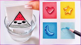 10 Easy Creative Art Hacks When You’re Bored || Art Ideas || painting for Beginners
