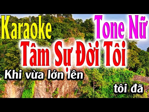 Tâm Sự Đời Tôi Karaoke Tone Nữ Karaoke lâm Organ – Beat Mới