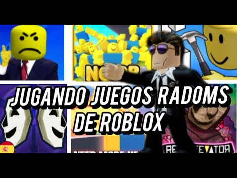 JUGANDO JUEGOS RADOMS EN ROBLOX XD