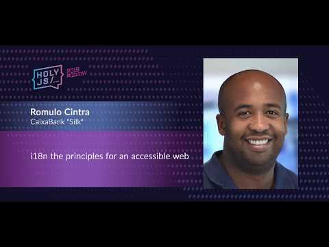 video thumbnail for Romulo Cintra — i18n the principles for an accessible web