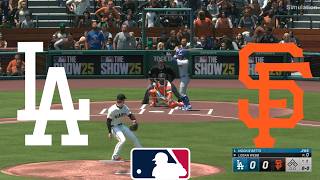 San Francisco Giants vs Los Angeles Dodgers | MLB 25 - Simulation