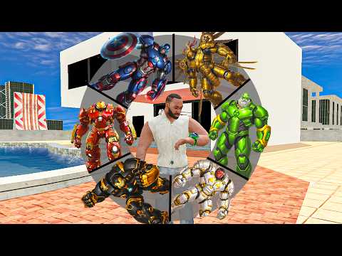 Playing As A Every HULK BUSTER AVENGERS in INDIAN BIKE DRIVING 3D