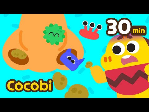 Não Toque no Nariz com as Mãos Sujas!😖👾 | Canções para Crianças | Cocobi