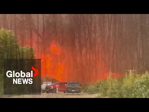 YouTube video thumbnail: Saskatchewan Wildfires: "Real Threat" Pushes Beauval, Lac La Plonge to Issue Mandatory Evacuations