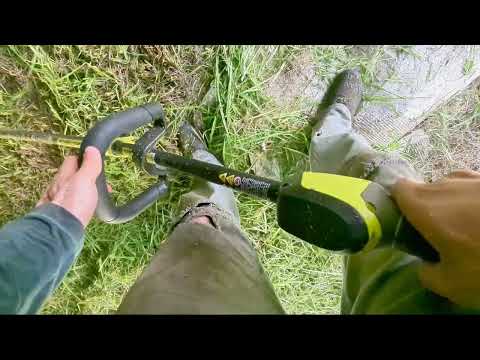 FPV Weed whacking the finished solar racks