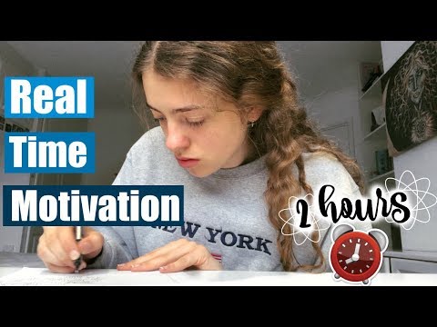 Real Time Study With Me *with break* 💪 2 Hours of Productivity & Motivation