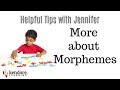 Morphemes: Free and Bound Concepts