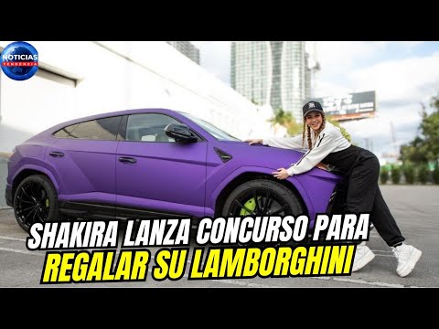 Shakira lanza concurso para regalar su Lamborghini; ve los requisitos #shakira #angelaaguilar