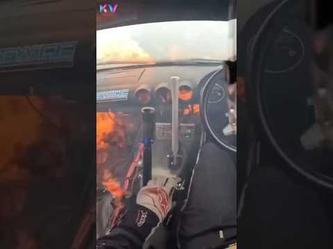 Racing card suddenly catches fire 💥 #shorts #trending #ytshorts #foryou #bestfeed #racecar