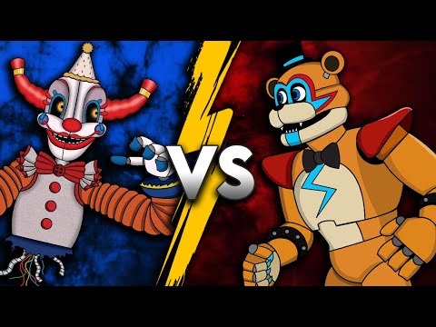 Jackie VS Glamrock Freddy! | Character Fight | FNAF | (Cartoon Animation)