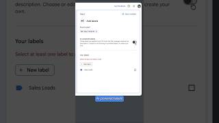 Use AI-powered labels in Google Workspace Studio