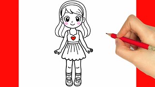 HOW TO DRAW A GIRL EASY