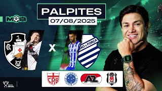 PALPITES DE FUTEBOL PARA O DIA 07 08 2025 + BILHETE PRONTO (QUINTOU NO MUNDO BET)