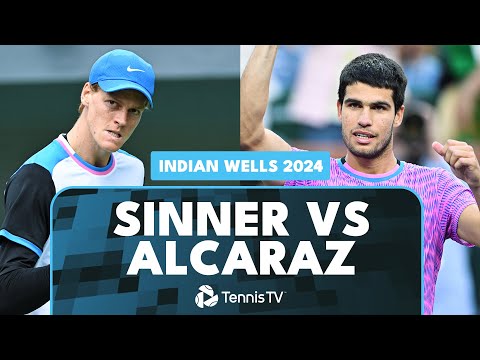 THRILLING Jannik Sinner vs Carlos Alcaraz Match | Indian Wells 2024 Highlights