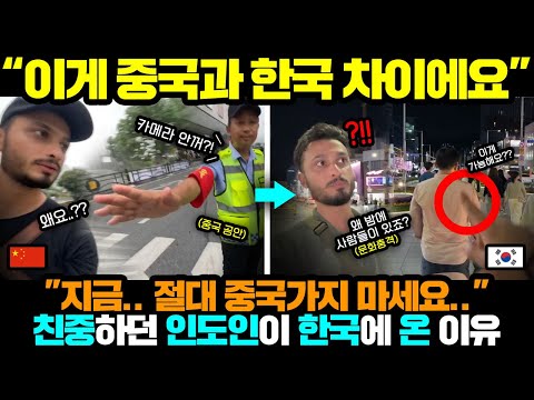 중국반응ㅣ친중하던 인도인이 중국갔다 X 처럼 무너지고 한국 온 이유