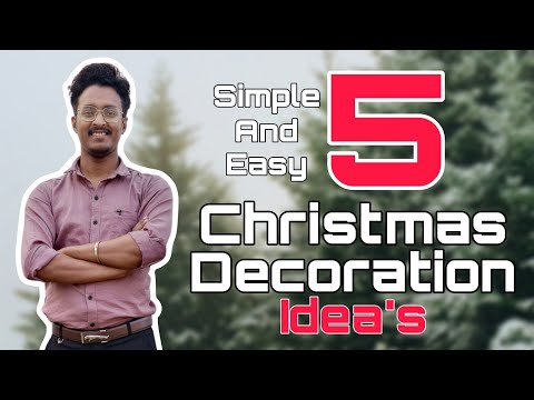 5 simple and easy craft for christmas decoration | Diy christmas decoration ideas