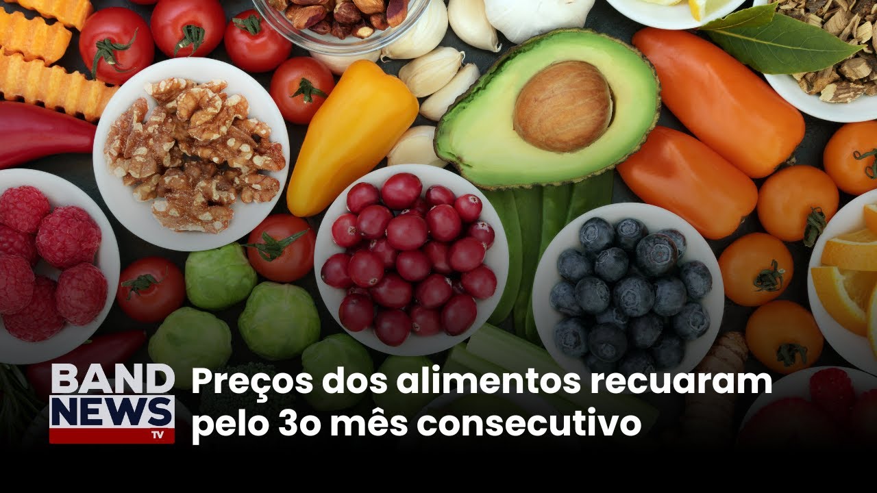 Preços dos alimentos recuam pelo 3o mês consecutivo | BandNews TV