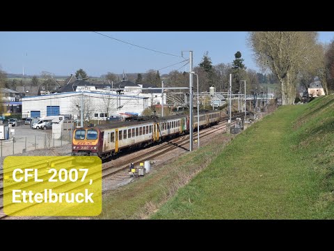 4K | CFL 2007 en 2008 vertrekken van Ettelbruck als RB 3637 naar Luxembourg!