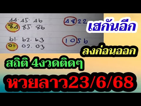 ลาววันนี้ 23/6/68 หวยลาว 01 เฮกันต่อวันนี้! ลาวพัฒนา