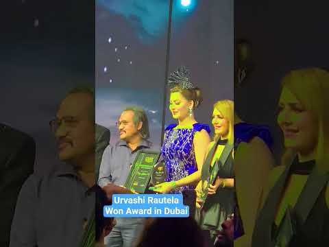 Urvashi Rautela Got Award in Dubai | #urvashirautela #beauty #bollywood #missuniverse #fasion #dubai