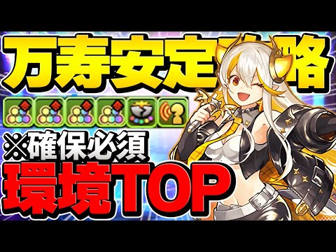 イデアルが環境トップ級リーダーで万寿無双！HP2.2倍半減で負けない！【パズドラ】