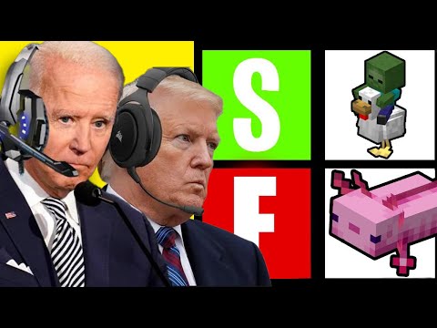 PRESIDENTS MAKING A MINECRAFT MOB TIER LIST (Obama Trump Biden) *AI voices*