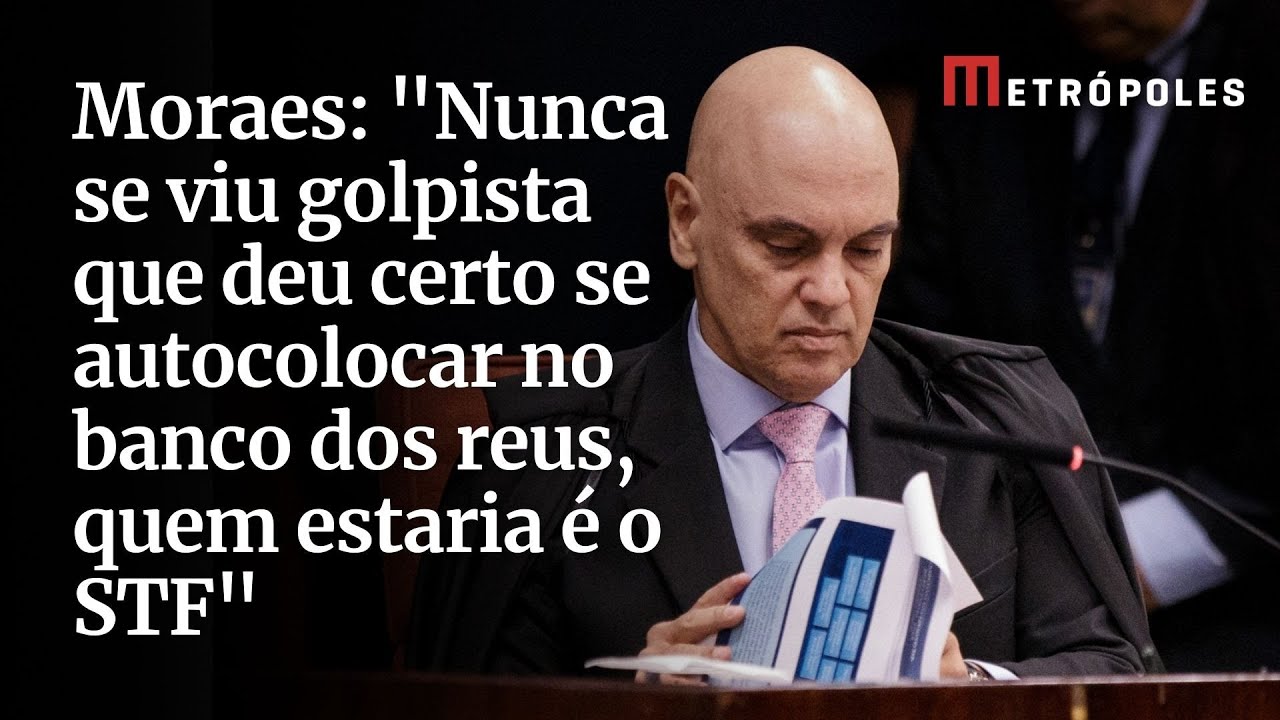 Moraes Nunca se viu golpista que deu certo se autocolocar no banco dos reus quem estaria é o STF