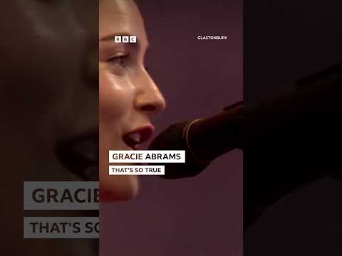 We will never get tired of this song 🥹 Gracie Abrams at Glastonbury