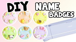 DIY Pastel Name Pins │ Polymer Clay and Cricut Tutorial