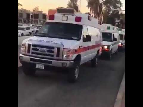 Cops block hospital ambulances of Adan hospital