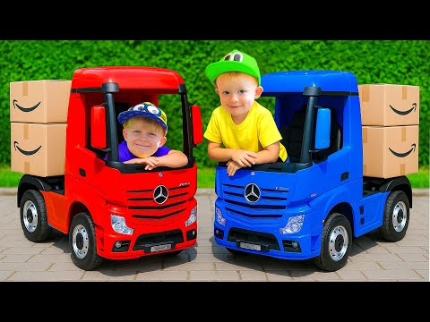Oliver e o Caminhão de Reboque | Aprendendo Sobre Transportes para Crianças