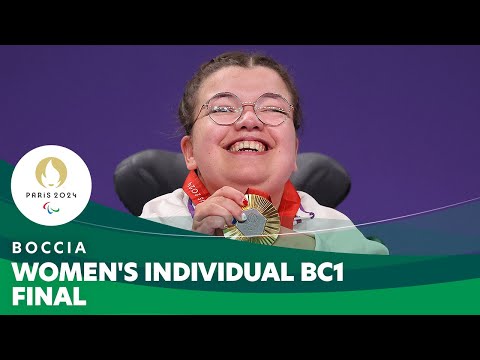 🇫🇷 Aurelie Aubert Grabs Gold in Women's Individual BC1 Final | Boccia - Paris 2024 Paralympics