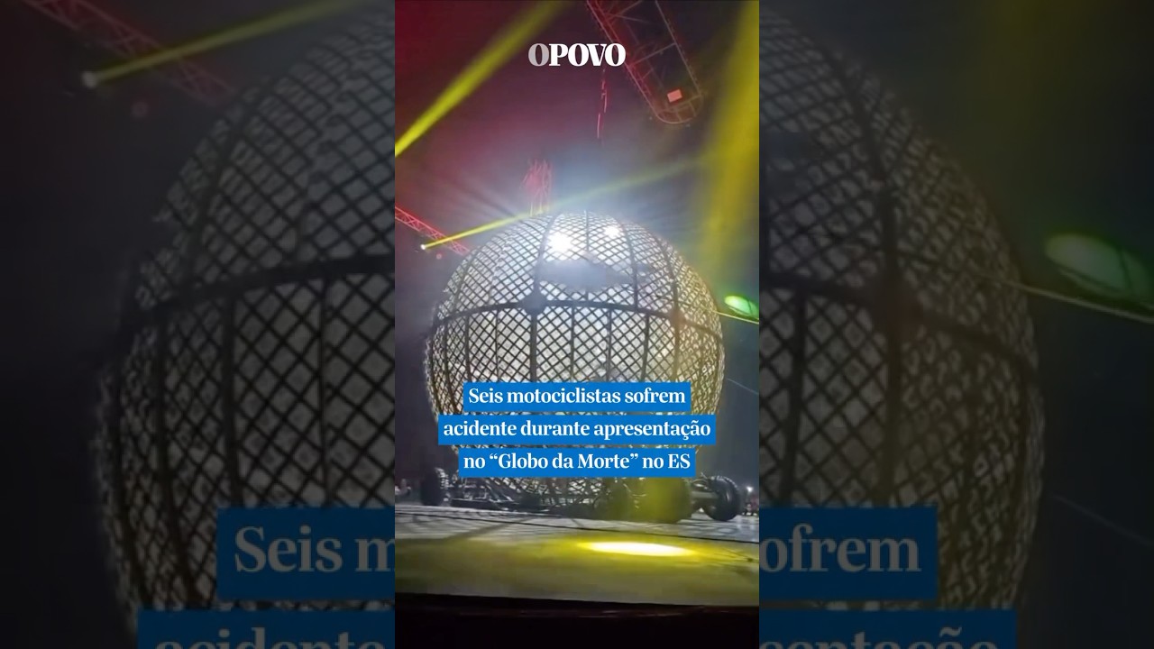 Seis #motociclistas sofrem #acidente durante apresentação no “Globo da Morte” no ES #shorts #video