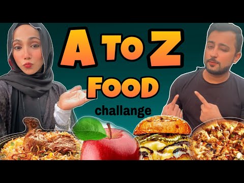 EXTREME A TO Z Food Challange 😄Eating Only Alphabet Food 🥴#foodchallenge