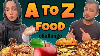 EXTREME A TO Z Food Challange 😄Eating Only Alphabet Food 🥴#foodchallenge
