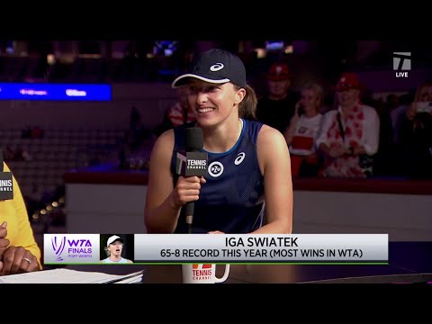 Iga Swiatek: 2022 WTA Finals Round Robin Win Interview