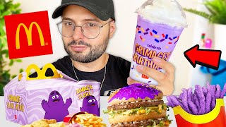 Am incercat GRIMACE SHAKE + MENIU (NU E IN ROMANIA la McDonald's)