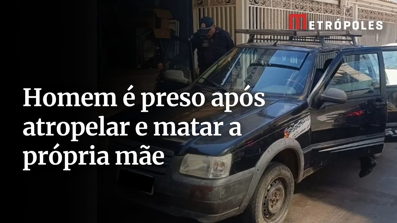 Homem é preso após atropelar e matar a própria mãe