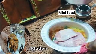 miniature mutton curry +Bagara rice #minifood #tinyfood