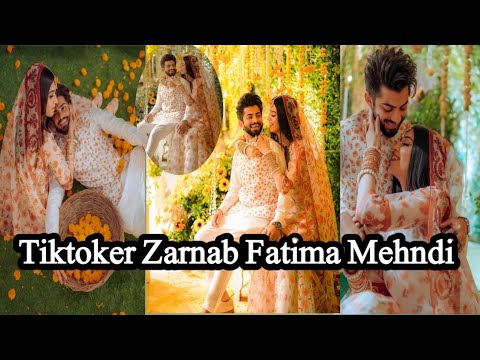 Tiktoker Zarnab Fatima Mehndi Highlights Complete Video and pics Viral
