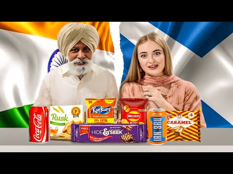 INDIAN VS BRITISH SNACK VIDEO With My Nana Ji From Punjab