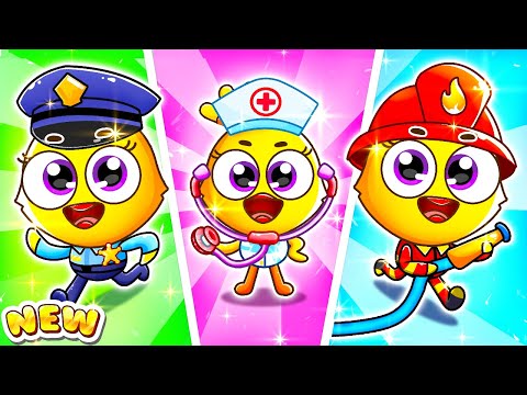 FireGirl, DoctorGirl and PoliceGirl 🚒🚓| Whoo-ee Professions Song | Kids Songs by Lamba Lamby