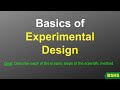 Understanding the Basics of Experimental Design