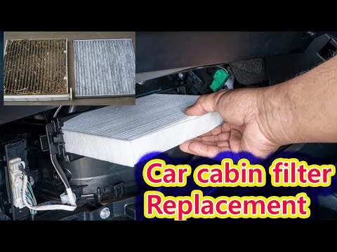 car cabin air filter replacement. AC filter importance. How to protect your car air conditioner dust