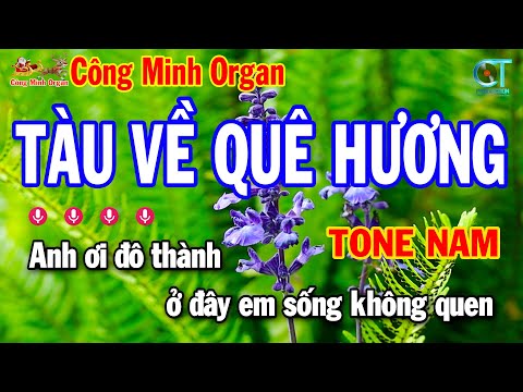 Karaoke Nhạc Sống Beat Mới Tàu Về Quê Hương Tone Nam (DM)