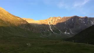 Sunset in Juf, Switzerland