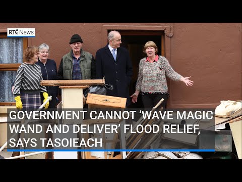 YouTube video thumbnail: Government Cannot ‘Wave Magic Wand and Deliver’ Flood Relief, Says Taoiseach