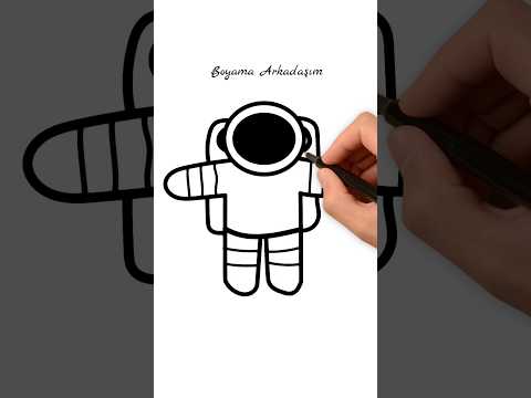 Quick and Easy Astronaut Drawing | Perfect for Kids #kidsart #easydrawing #artforkids
